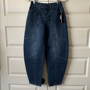 Womens barrel leg jeans